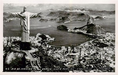 Rio de Janeiro Brazil Vista aérea Corcovado Pao de Acucar Christusstatue Zuckerh