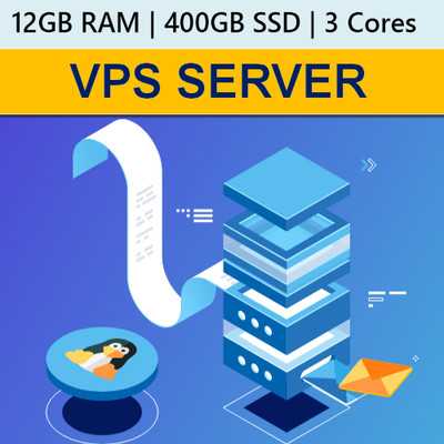 12GB RAM VPS/RDP Server | 400GB SSD | 1 Jahr Hochleistungshosting Plan