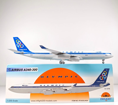 1:200 InFlight OLYMPIC Airbus A340-300 Passenger Airplane Diecast Plane Model