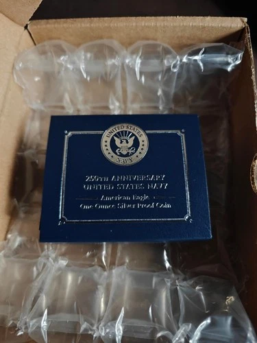 250th Anniversary US Navy American Eagle One Ounce Silver Proof Coin IN HAND