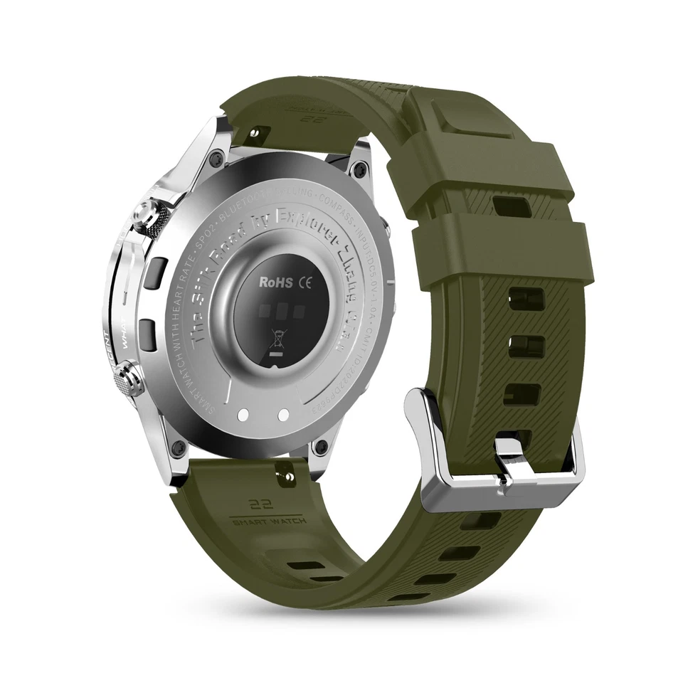 GT45 Garmin Style Smartwatch – Multisensor Uhr mit AI-Sprachsteuerung & Umwelt - Bild 2 von 4