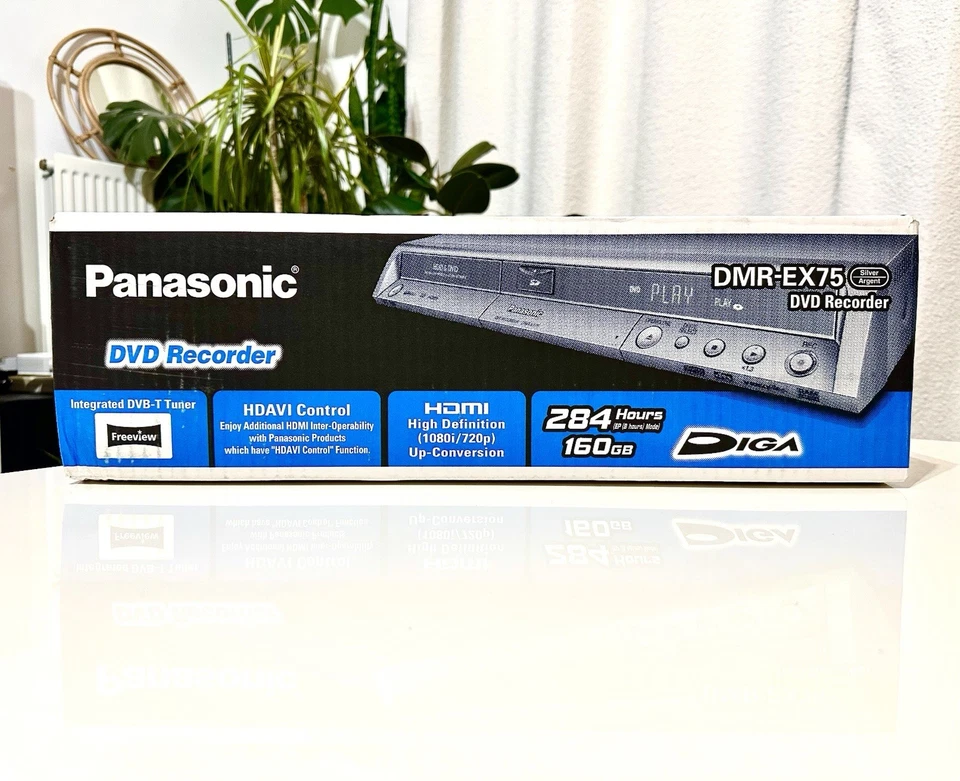 Panasonic DMR-EX75EB-S DVD-Recorder HDD 160GB | Brandneu + Premium Kit