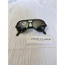 Janie and Jack Aviator Sunglasses Matte Forest Green Youth 2 to 4 Years