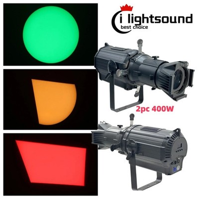 2pc 36° LED 400W LEKO Profile Spotlight RGBAL 5IN1 Par Lights For Studio TV show