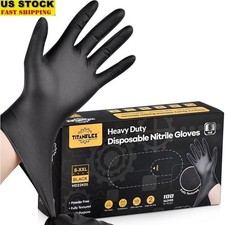Nitrile Disposable Gloves Heavy Duty Food Safe Cleaning Tattoo Gloves 6 Mil New