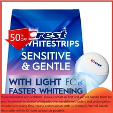 Crest 3DWhitestrips Sensitive LED Light At-Home Whitening Kit - 14 Treatments