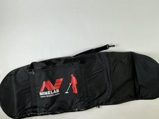 Minelab Metal Detector Carry Bag Black Padded Travel Storage Case Shoulder Strap