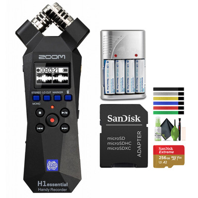 Zoom H1essential Stereo Handy Recorder (2024 Model, Essential Series) with