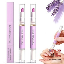 2 Pcs 2-in-1 Cuticle Oil Pusher Pen - 2026 New Ceramic Cuticle Pen,No Purple