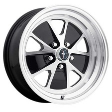 1964-73 Mustang Legendary Wheels Styled 17x7 5x4.5 4.25 Bs Gloss Black