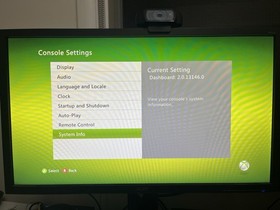 Xbox 360 Elite Black Console Rare Kinect NXE Dashboard 20GB HDD Tested Working