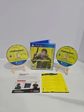 Cyberpunk 2077 Sony Playstation 4 CIB w/ 2 Inserts 2 Disc Set TESTED PS4