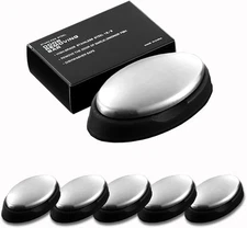 5 Packs Stainless Steel Bar Soap, Metal Soap Bar Odor Removing Bar, Remove Odor 