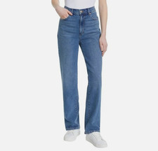 Gloria Vanderbilt Women  s Straight Leg Relaxed Fit Cotton Stretch Jean size 14