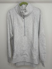 NWT Size XL/XXL Lululemon Scuba Oversized Funnel-Neck Half Zip Long HCUG Grey