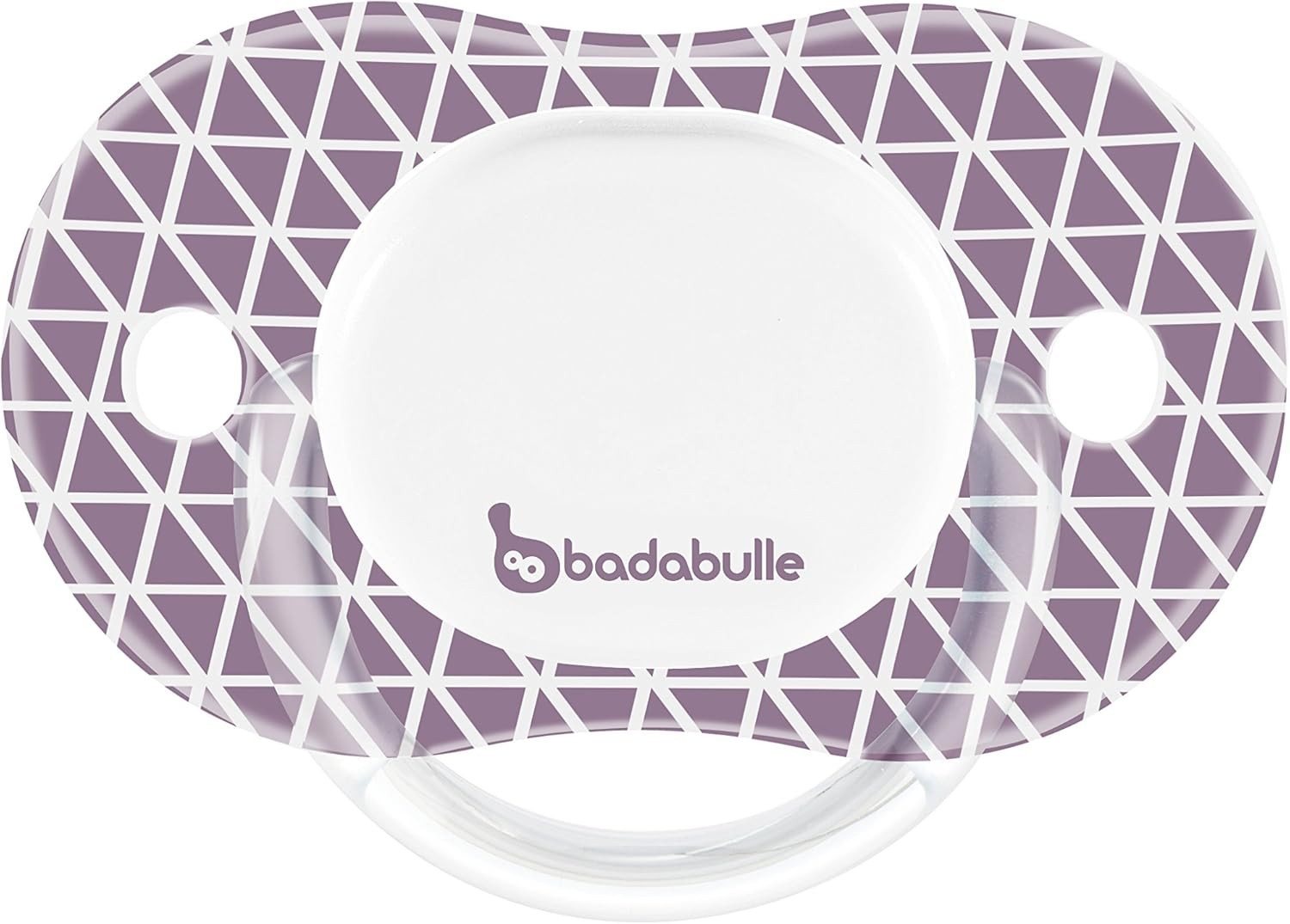 Badabulle Dummy Girl Silicone Graphic Lines Reversible 12-36 m x2 Pink B011008
