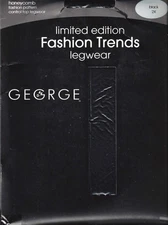 GEORGE~HONEYCOMB PATTERN ~COLOR: BLACK ~ CONTROL TOP ~ Size 2X ~ R/B