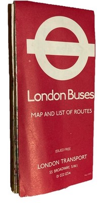 1973 London Transport Central Bus Karten Druck Ref. 173 Nr 1 guter Zustand 