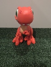 Zuru Robo Alive Jr Red Dinosaur 6" Big Eye Cartoon T-Rex Figure Toy