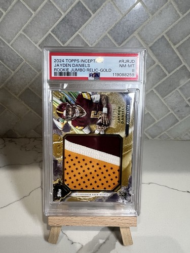 Jayden Daniels [Gold] #RJR-JD 2024 Topps Inception Rookie Jumbo Relic card