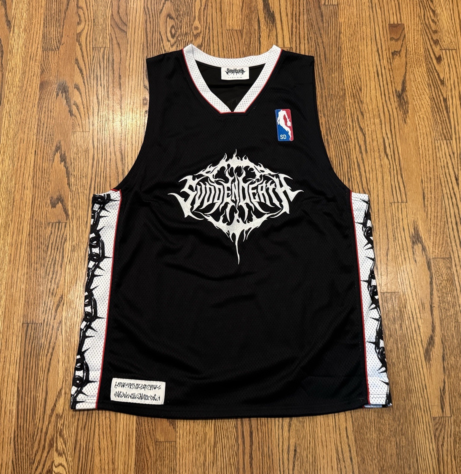 Svdden Death CVLT Dubstep EDM Official Merch Embroidered Basketball Jersey
