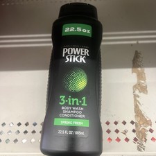2 X Power Stick Body Wash Shampoo Conditioner 3 In 1 Spring Fresh 22.5oz