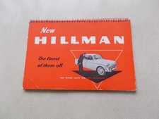 HILLMAN MINX SERIES 1 1956/57 SALESMANS BOOK/ GUIDE