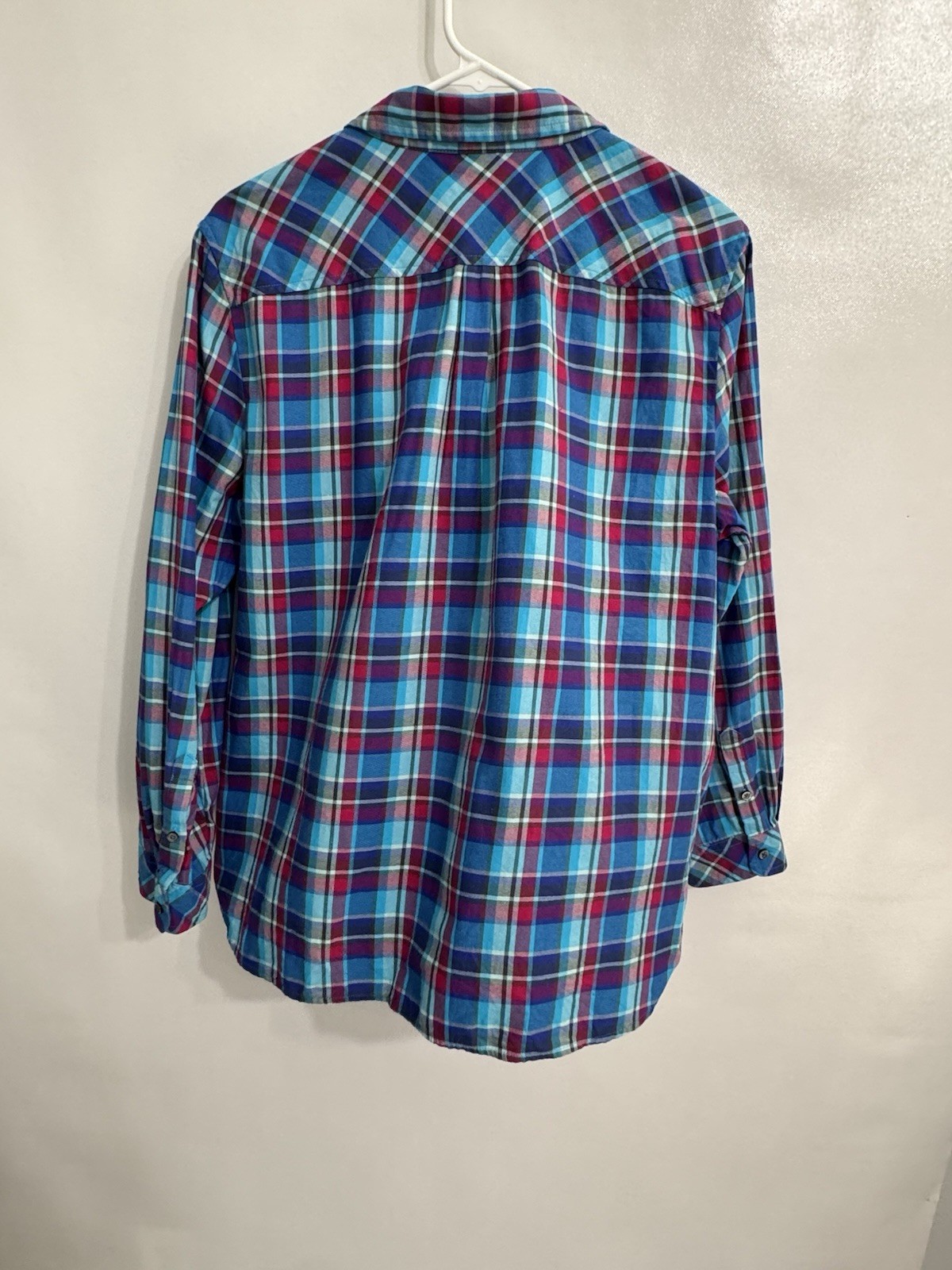 Talbots Size XLP Button Flannel Collared Plaid Wo… - image 6