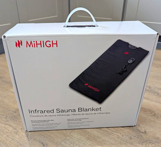 MiHIGH Infrared Portable Sauna Blanket with Control Panel Black/Red