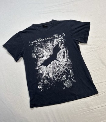 VTG Gothic Y2K Batman Dark Knight Rises Movie Promo Baby Tee L Grunge Emo Punk