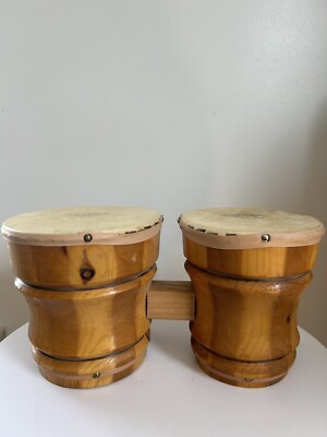 Vintage Aztec Percussion Bongos Drums Made In Mexico | eBay