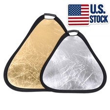 REFLEX 2-in-1 Triangle Photography Silver/Gold Reflector with Carrying Case