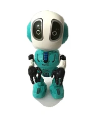 Talking Metal Robot Blue Miniature Toy