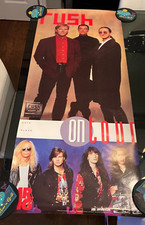 Very Rare Rush Roll the Bones Promotional Tour Poster Geddy Lee Neil Peart Moon