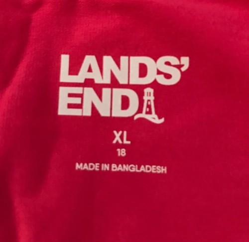 Lands' End dark pink pajama top, womens XL long sleeve 95% cotton 5% spandex NWT - Picture 5 of 6