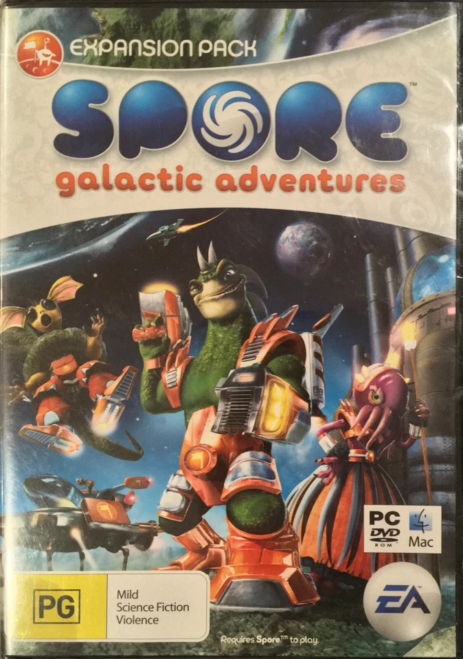Spore and Spore Galactic Adventures Expansion The Sims Windows PC Mac 2008 DVD - Image 2 of 4