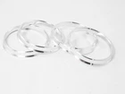 4 Aluminum Hubcentric Rings | 67.1mm Hub to 73.1mm Wheel | 67.06 - 73.1 Hubrings