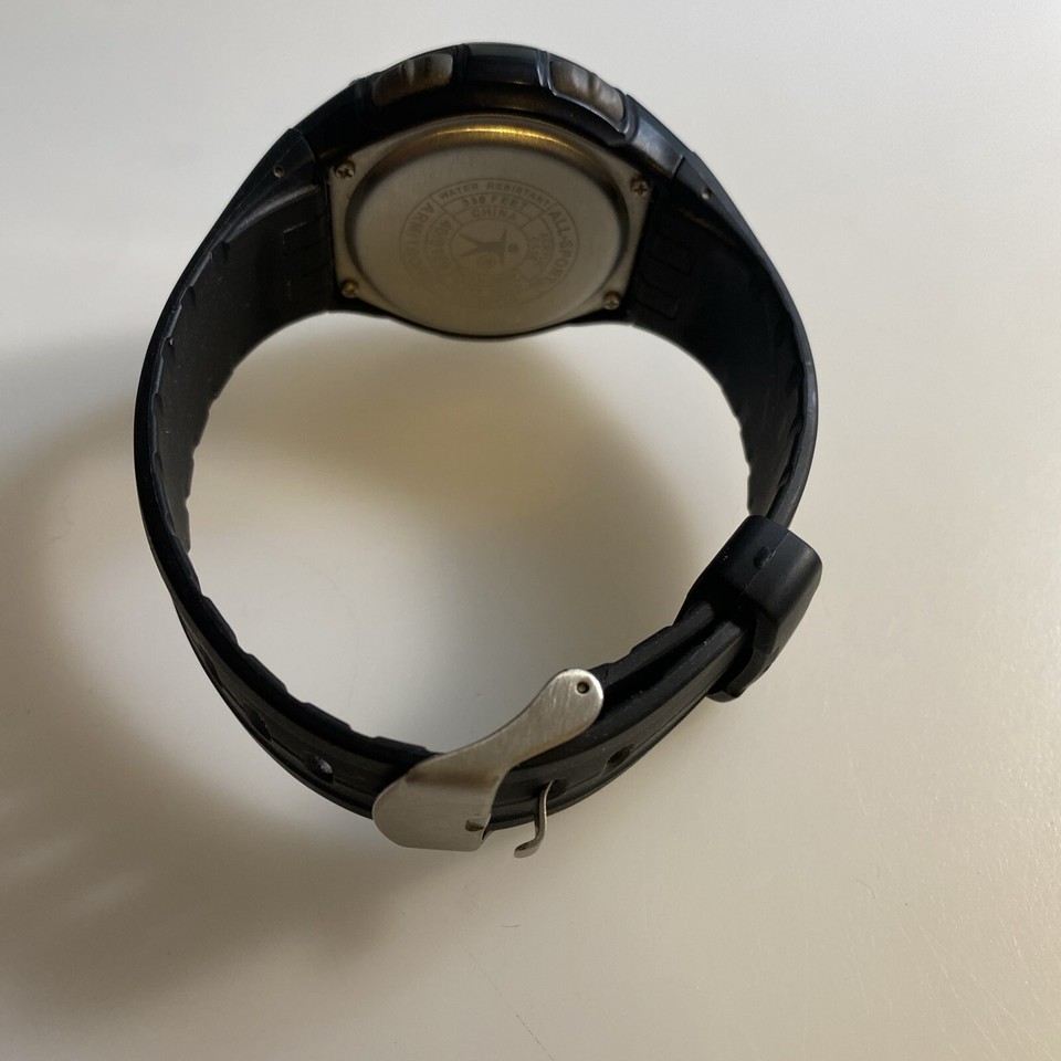 Vintage Armitron All Sport Watch Men Digital Alarm Chronograph Nylon