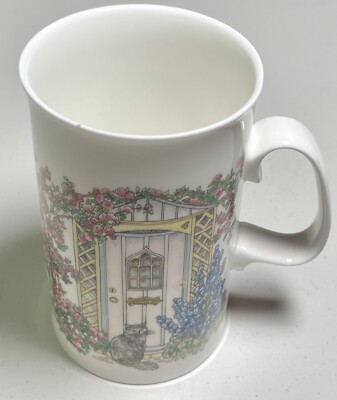 Dunoon Bone China English Doorways (With Cat) Mug