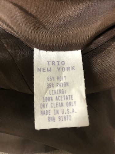 Trío New York Brown Blazer Talla 6 Nuevo con Etiquetas - Imagen 6 de 6