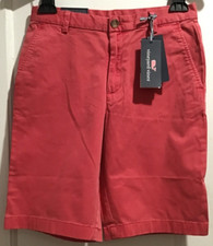 Vineyard Vines Stretch Breaker Sailors Red Shorts Boys Sz 16 NWT