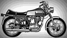 Ducati 450 Mark 3 D 1973 3 A4 Photo Print