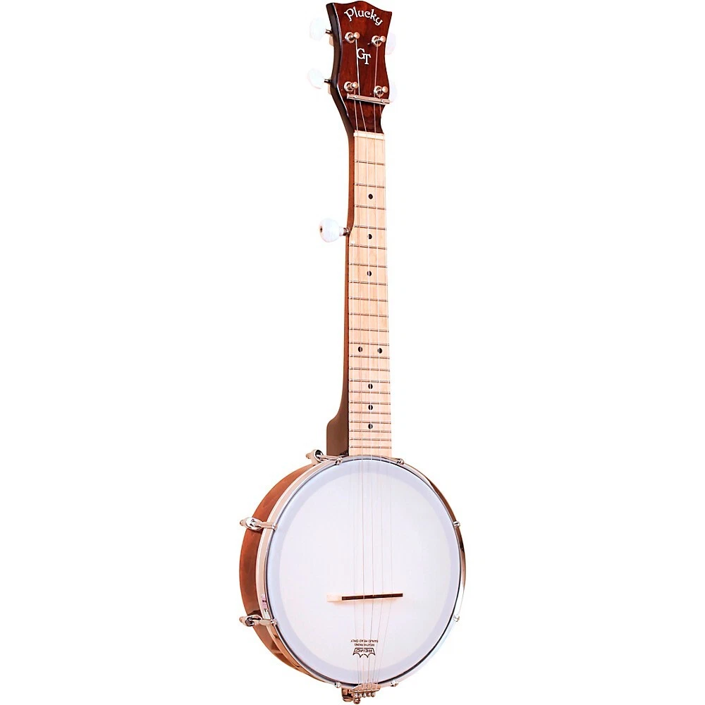 Gold Tone Left Handed Plucky Traveler Banjo with Gig Bag Vintage