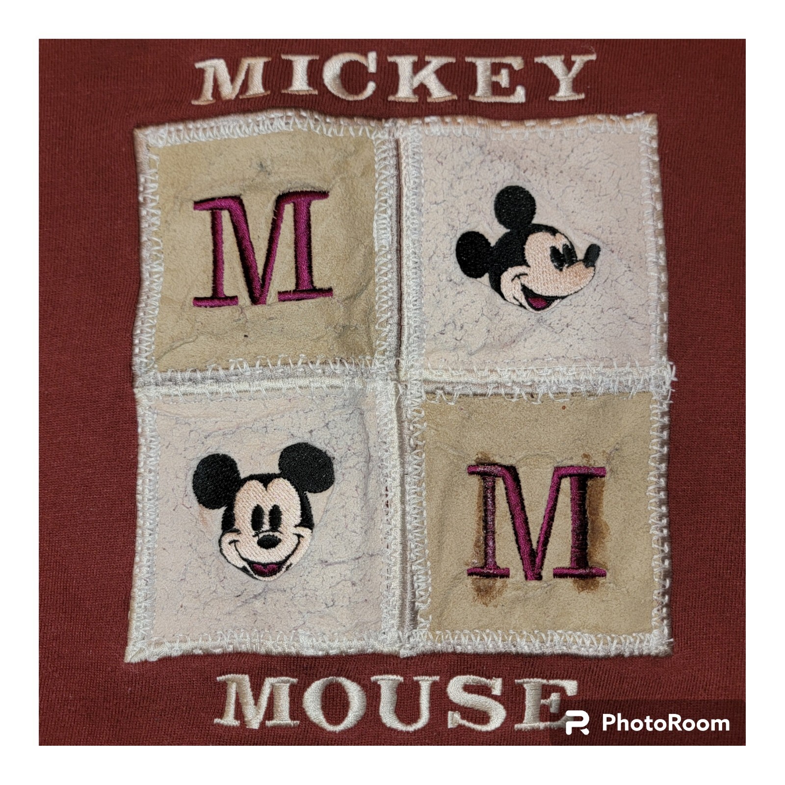 Vintage Disney's Mickey Mouse Patchwork Graphic C… - image 2