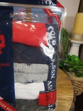 NEW US Polo Assn Boxer Briefs Boys Tag Free Size M 8 -10 5 Pack Multi Color