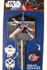 Star Wars X-Wing Starfighter Kwikset KW1/KW10 House Key Blank 