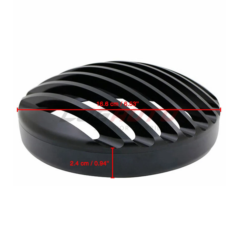 For Triumph Bonneville Bobber Black 2018-2022 Front Headlight Grill Cover Black - Image 4 of 4