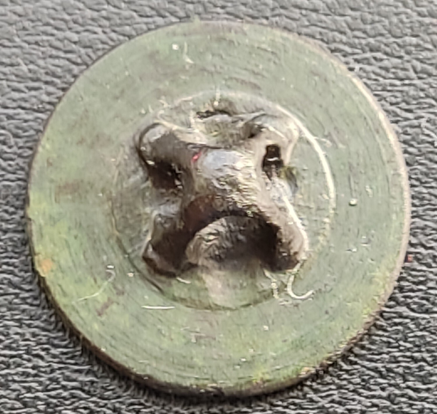 Bouton De Manchette Antique Napoléon Bonaparte - Signé Louis Armand Rault - Métal Argenté - France - Occasion