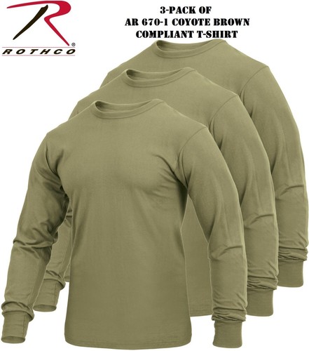 3- AR-670-1 Coyote Brown Compliant Army 