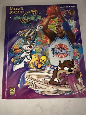 Michael Jordan In Space Jam Look and Find Book Kids Basketball